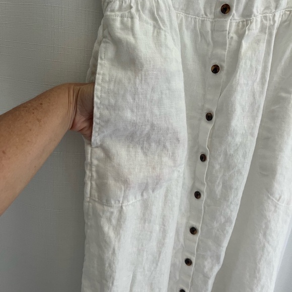 Linen dress from Lands’ End. Altered, please read description - Picture 3 of 6